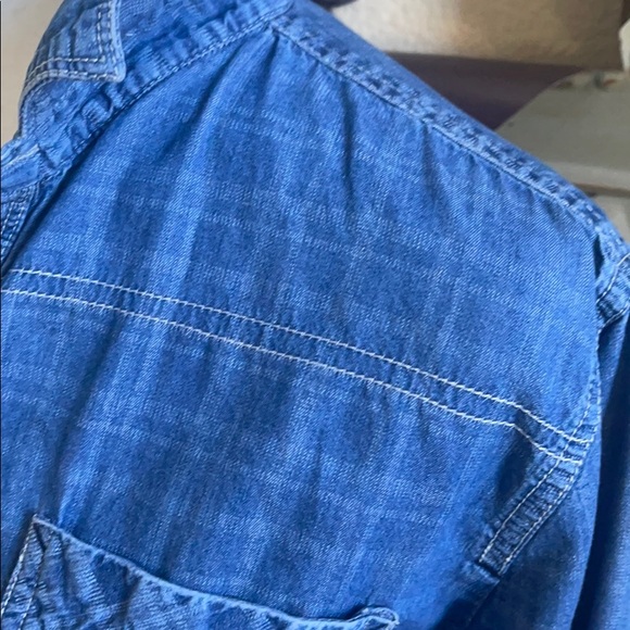 Paper Denim Cloth plaid denim button down - Picture 5 of 7